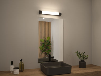 Paulmann LED Spiegelleuchte Quasar IP44  3000K 600lm 230V 7,5W  Schwarz