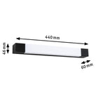 Paulmann LED Spiegelleuchte Quasar IP44  3000K 600lm 230V 7,5W  Schwarz