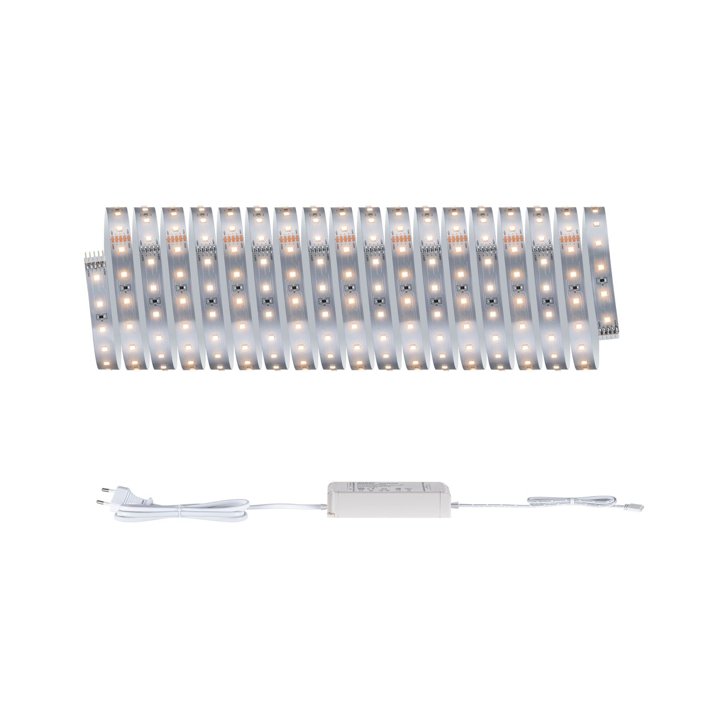 Paulmann MaxLED 500 LED Strip Warmweiß Basisset 10m   28W 550lm/m 64 LEDs/m 2700K 40VA