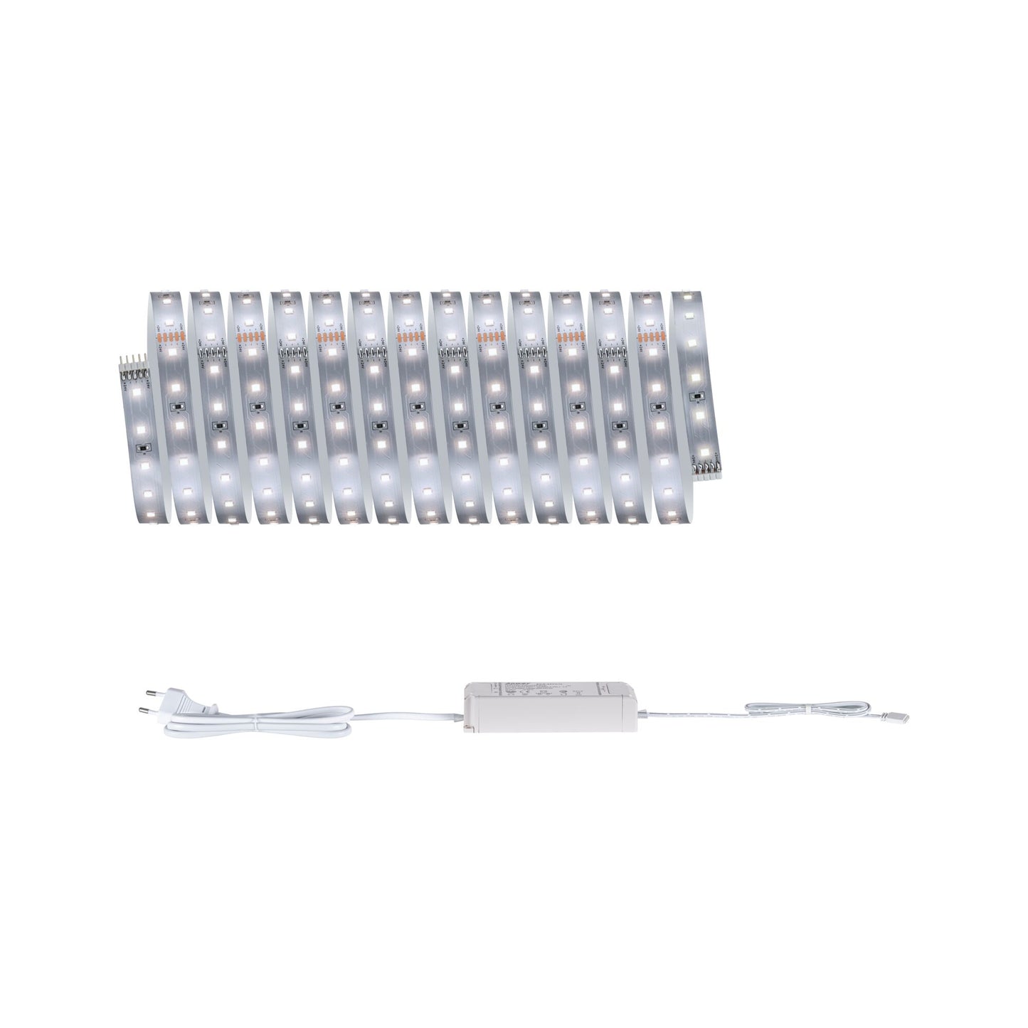 Paulmann MaxLED 500 LED Strip Neutralweiß Basisset 5m   17W 550lm/m 64 LEDs/m 4000K 30VA