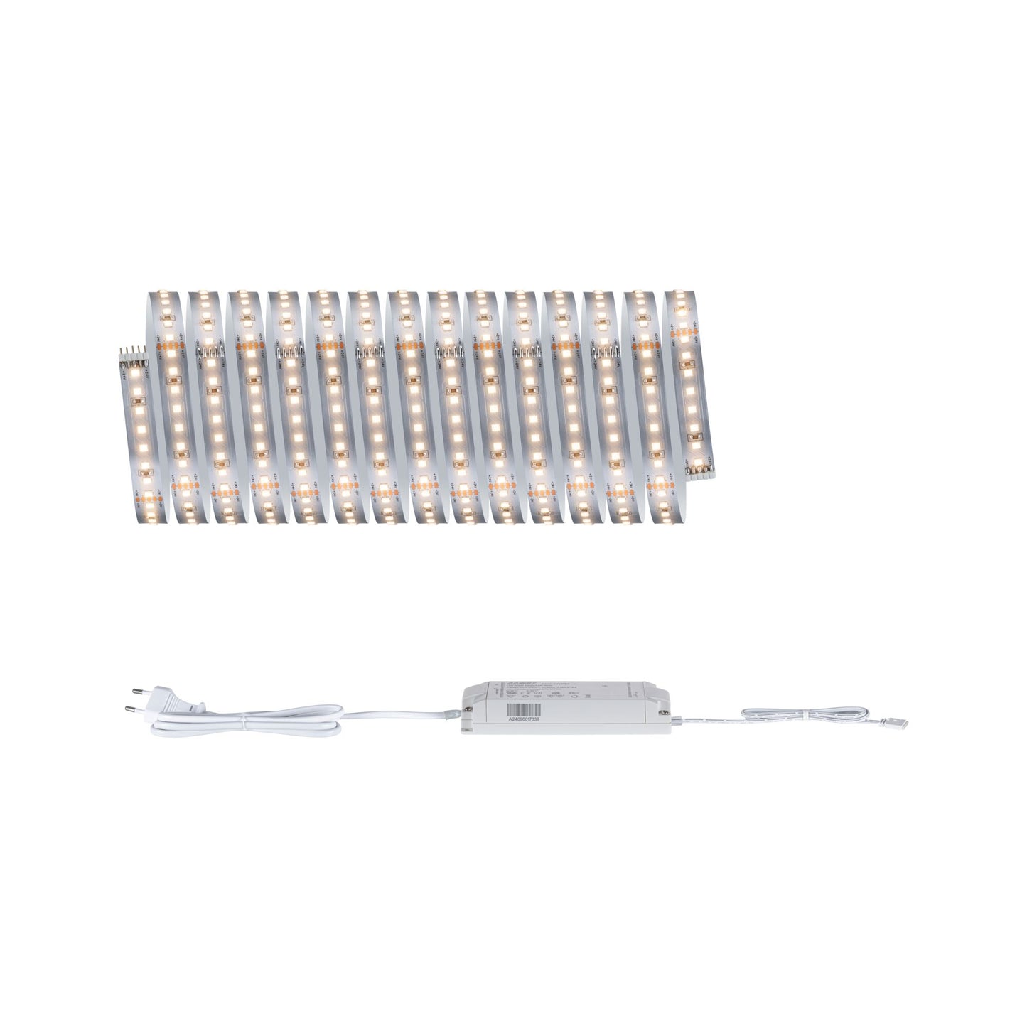 Paulmann MaxLED 1000 LED Strip Warmweiß Basisset 5m   30W 1100lm/m 128 LEDs/m 2700K 60VA