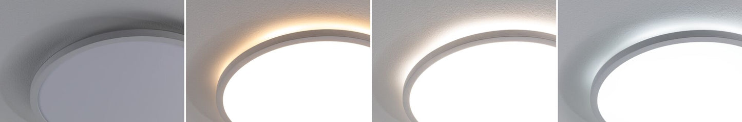 Paulmann LED Panel Atria Shine IP44 rund 398mm  20,8W 2800lm White Switch Weiß