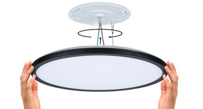 Paulmann LED Panel Atria Shine IP44 rund 398mm  20,8W 2800lm White Switch Schwarz