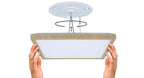 Paulmann LED Panel Atria Shine IP44 eckig 298x298mm  15,7W 2100lm White Switch Holzoptik