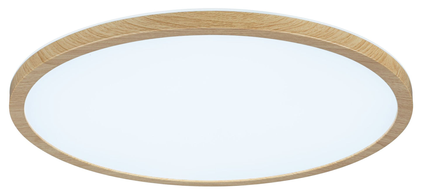 Paulmann LED Panel Atria Shine IP44 rund 398mm  20,8W 2800lm White Switch Holzoptik