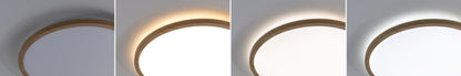 Paulmann LED Panel Atria Shine IP44 rund 398mm  20,8W 2800lm White Switch Holzoptik