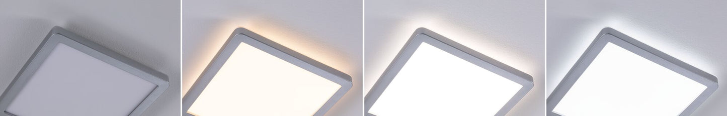 Paulmann LED Panel Atria Shine IP44 eckig 190x190mm  8W 1160lm 3000 - 6500K Chrom matt