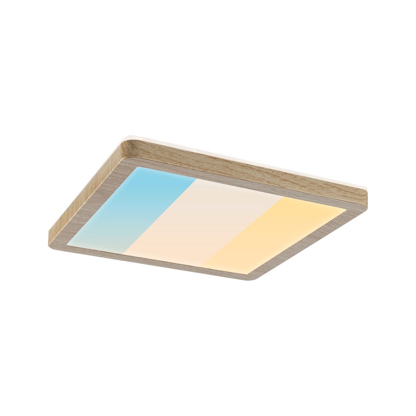 Paulmann LED Panel Atria Shine IP44 eckig 190x190mm  8W 1160lm 3000 - 6500K Holzoptik
