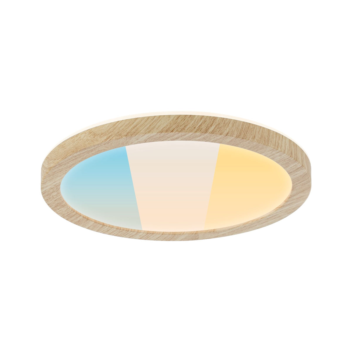 Paulmann LED Panel Atria Shine IP44 rund 190mm  7,6W 1100lm 3000 - 6500K Holzoptik