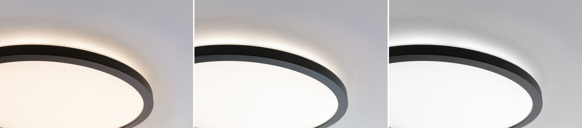 Paulmann LED Panel Atria Shine IP44 rund 298mm  14,8W 2250lm 3000 - 6500K Schwarz