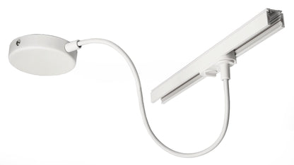 Deko-Light D One Flexeinspeiser mit Deckenbaldachin, weiß