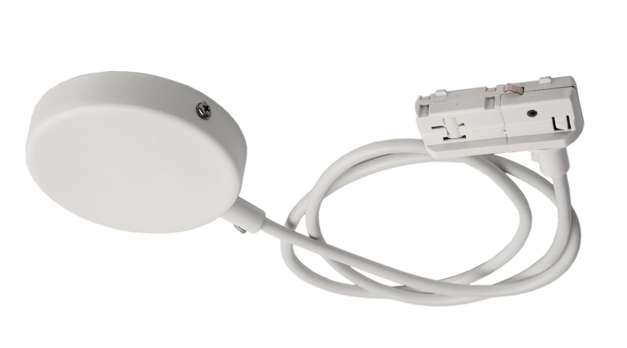 Deko-Light D One Flexeinspeiser mit Deckenbaldachin, weiß