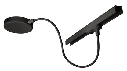 Deko-Light D One Flexeinspeiser mit Deckenbaldachin, schwarz