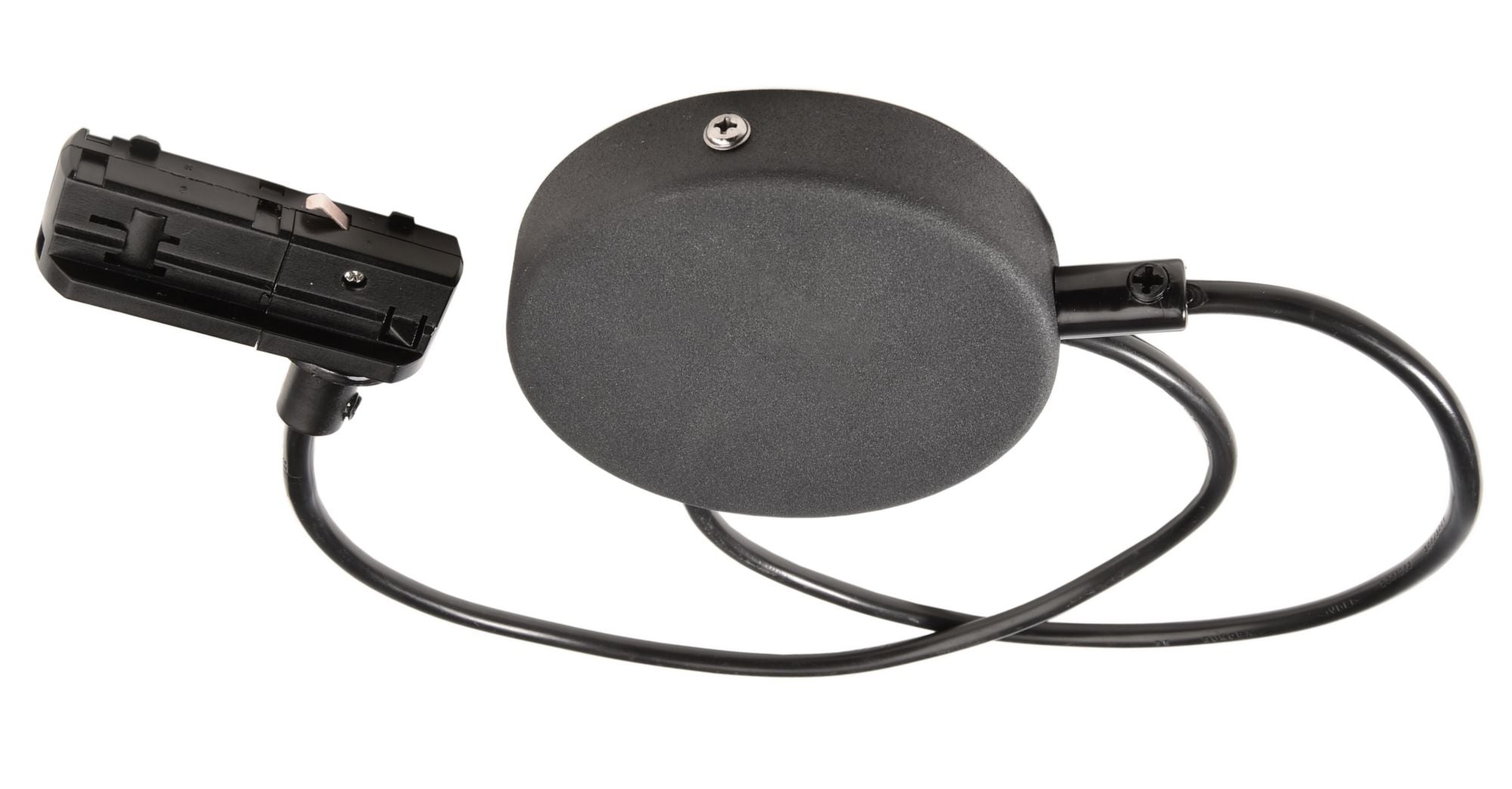 Deko-Light D One Flexeinspeiser mit Deckenbaldachin, schwarz