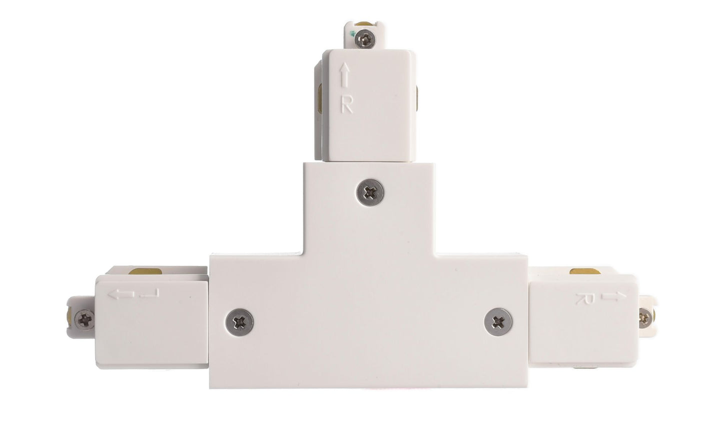 Deko-Light D One T-Verbinder, rechts-rechts-links, weiß