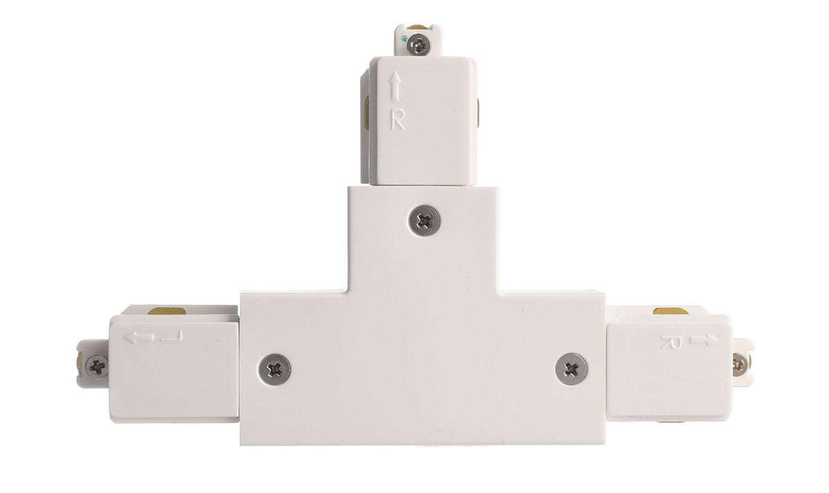 Deko-Light D One T-Verbinder, rechts-rechts-links, weiß