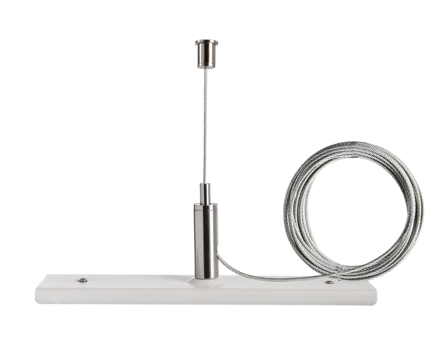 Deko-Light D One Seilabhängungshalter mit 3m Abhängeseil, weiß
