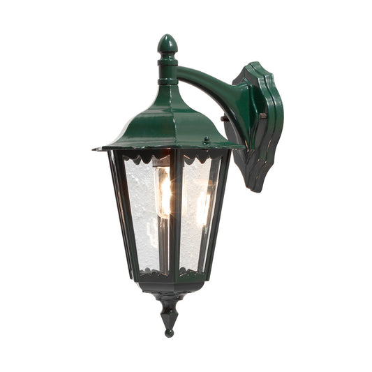 Konstsmide Wandleuchte Firenze grün, klares Glas