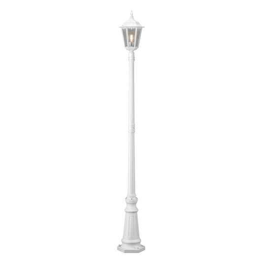 Konstsmide Stehleuchte Firenze, weiss matt, 1.flg., klares Glas