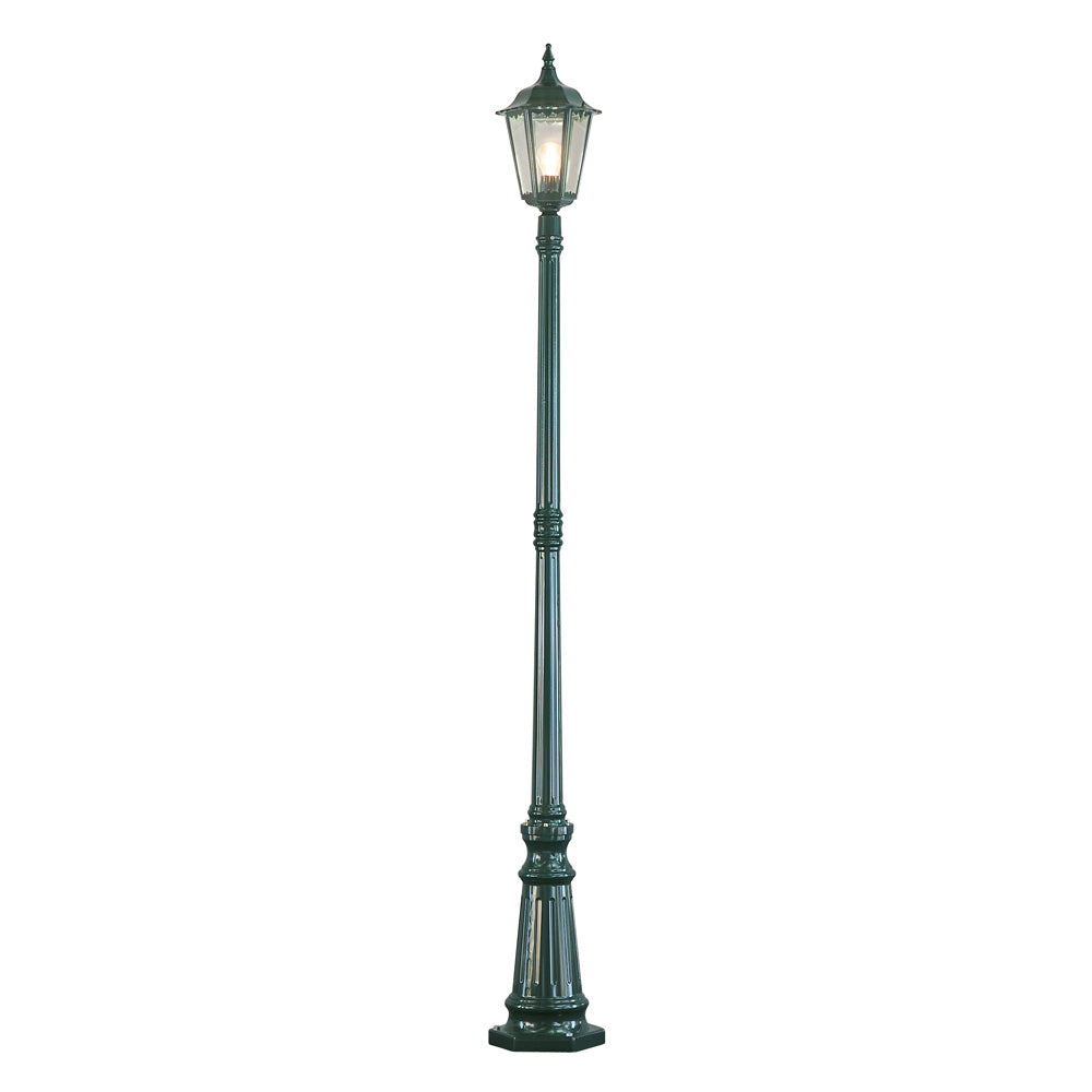 Konstsmide Stehleuchte Firenze, grün, 1.flg., klares Glas