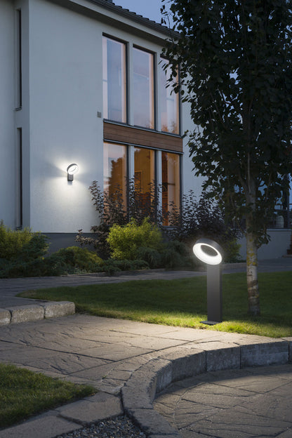 Konstsmide LED Wegeleuchte Asti anthrazit, opalfarbenes Acrylglas