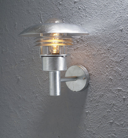 Konstsmide Wandleuchte Modena Galvanisiert, klares Glas