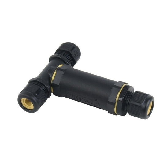 Deko-Light Kabelverschraubung Gesis T-Verbinder wasserdicht  Schwarz