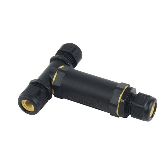 Deko-Light Kabelverschraubung Gesis T-Verbinder wasserdicht  Schwarz