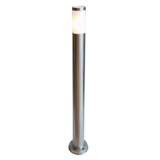 Stehleuchte Nova silberfarben Edelstahl 110cm E27 Outdoor Gartenleuchte