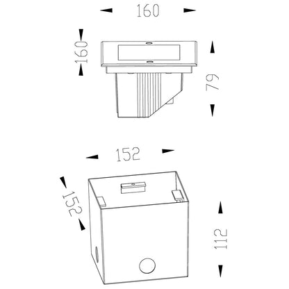 Deko-Light Square I WWA 7,5W silberfarben