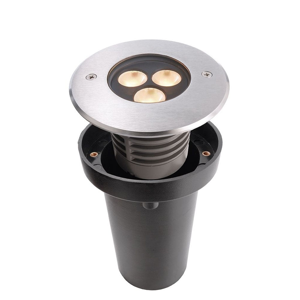 Deko-Light Bodeneinbauleuchte II WW 4,1W silberfarben