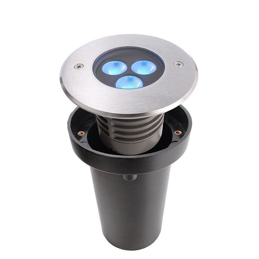 Deko-Light Bodeneinbauleuchte III RGB 7,4W silberfarben