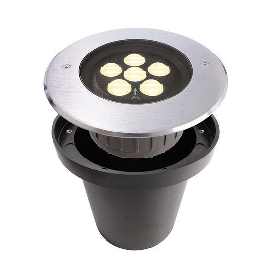 Deko-Light Bodeneinbauleuchte 11,9W silberfarben