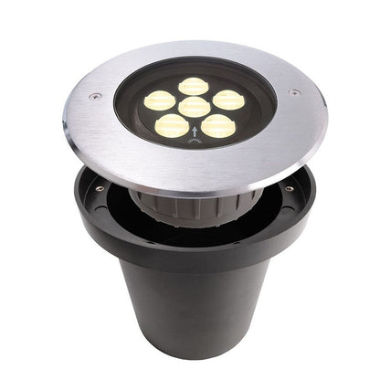 Deko-Light Bodeneinbauleuchte 11,9W silberfarben