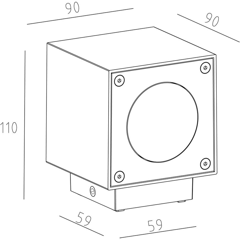 Deko-Light Cubodo B 5,7W braun