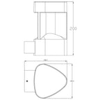 Deko-Light Trila 6,6W anthrazit