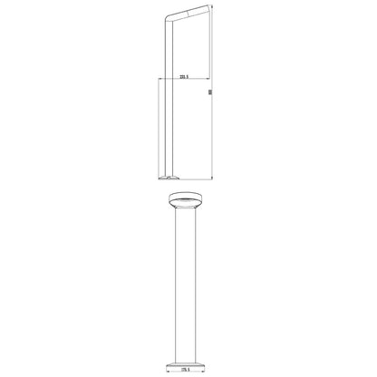 Deko-Light Rosa II 6,8W anthrazit