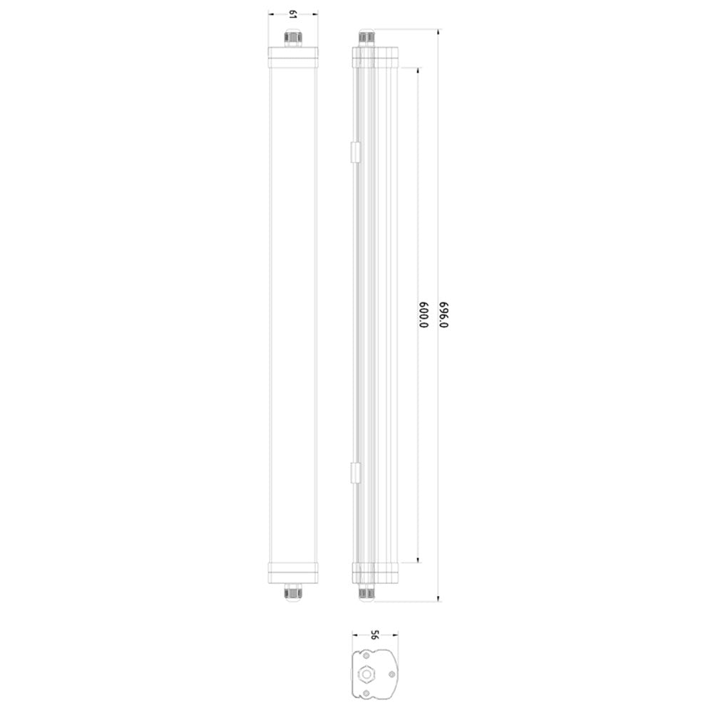 DEKO Light 730419 Deckenaufbauleuchte Tri Proof 18W 730419