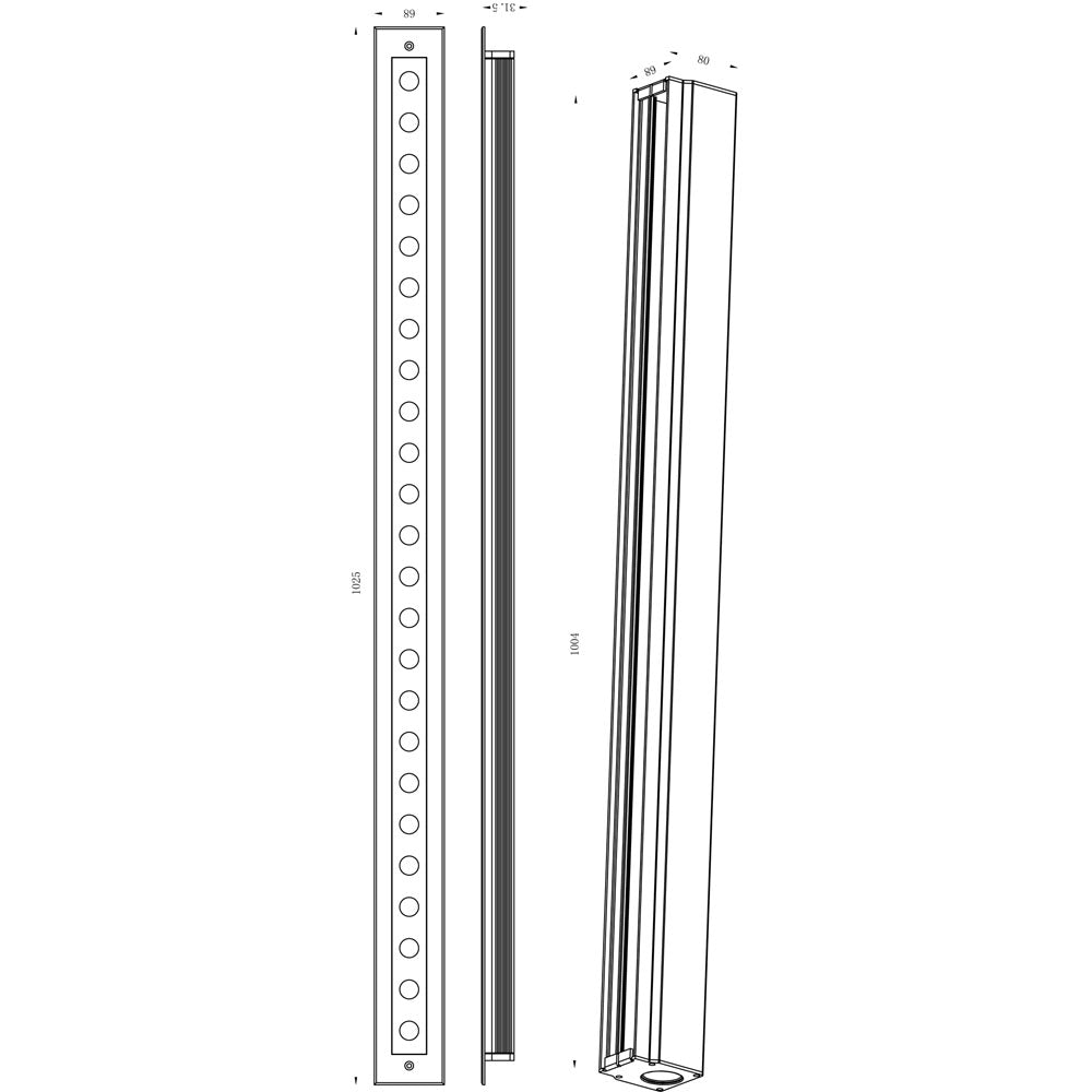Deko-Light Line VI WW 37W silberfarben