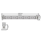 Iridium LED Street Bar MK II 16x8W RGBW 4in1 IP65 30° 128W schwarz