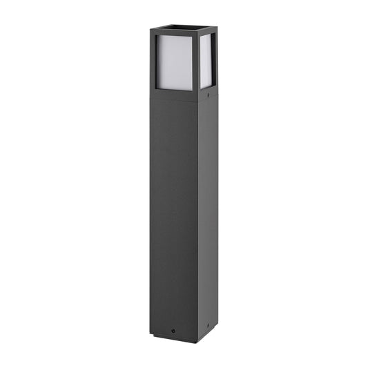 Deko-Light Facado 2 Square opal 650mm, 1x max 20 W, E27, Dunkelgrau