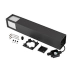 Deko-Light Facado 2 Square opal 650mm, 1x max 20 W, E27, Dunkelgrau