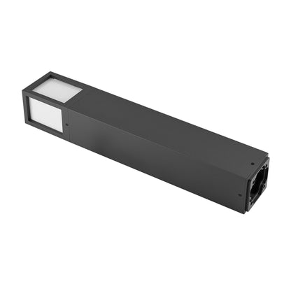 Deko-Light Facado 2 Square opal 650mm, 1x max 20 W, E27, Dunkelgrau