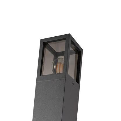 Deko-Light Facado 2 Square getönt 650mm, 1x max 20 W, E27, Dunkelgrau