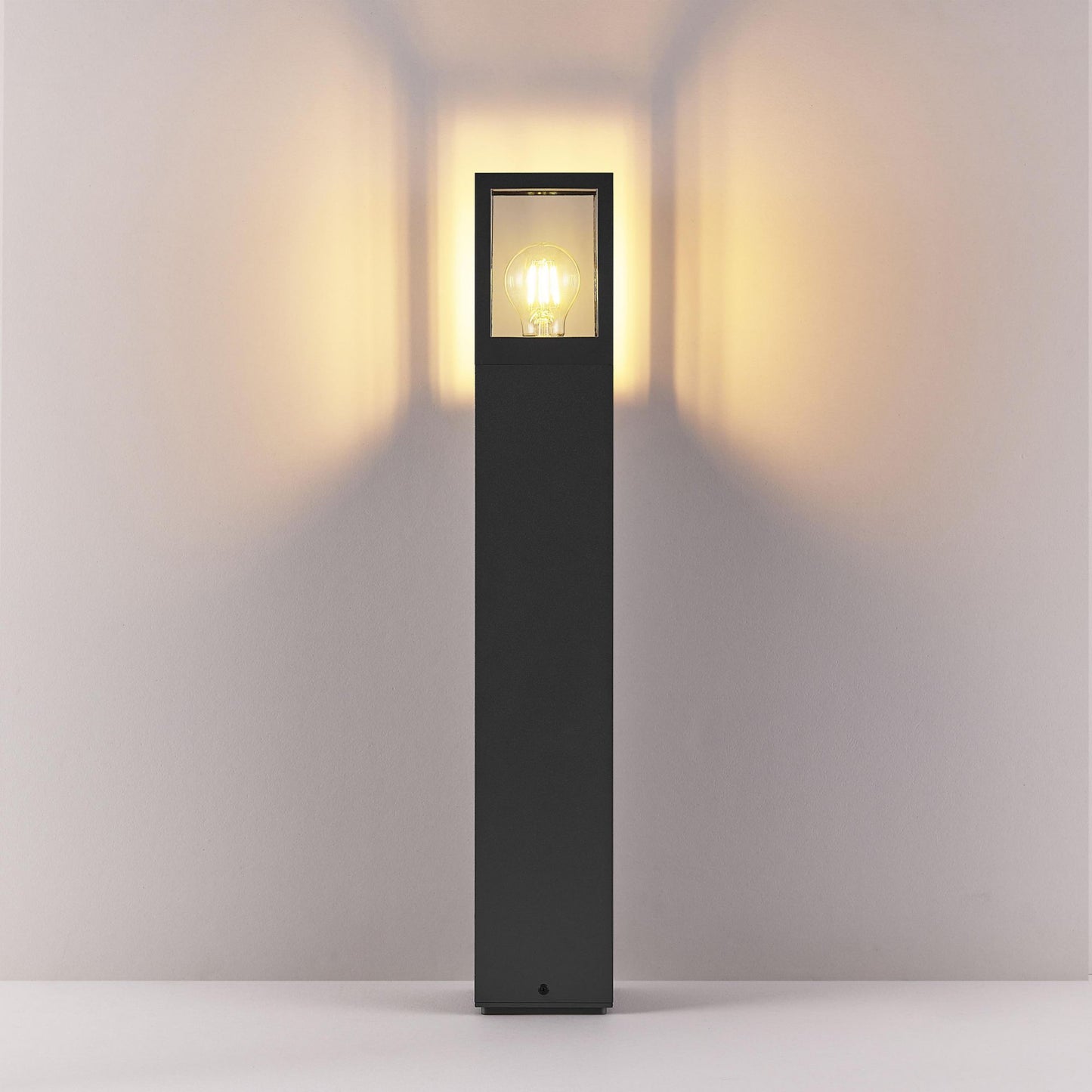 Deko-Light Facado 2 Square getönt 650mm, 1x max 20 W, E27, Dunkelgrau