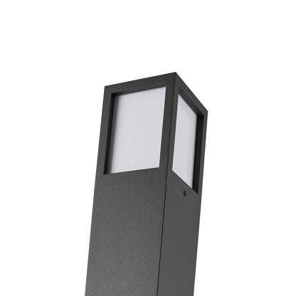 Deko-Light Facado 2 Square opal 1000mm, 1x max 20 W, E27, Dunkelgrau