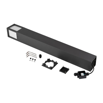 Deko-Light Facado 2 Square opal 1000mm, 1x max 20 W, E27, Dunkelgrau