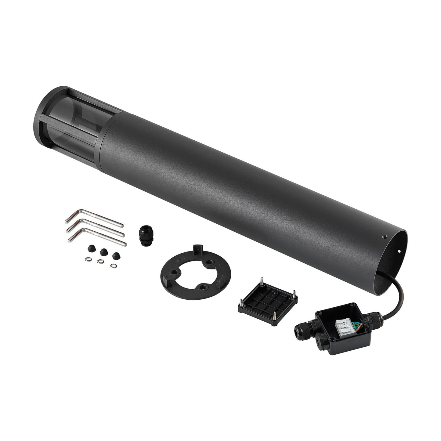 Deko-Light Facado 2 Round getönt 650mm, 1x max 20 W, E27, Dunkelgrau