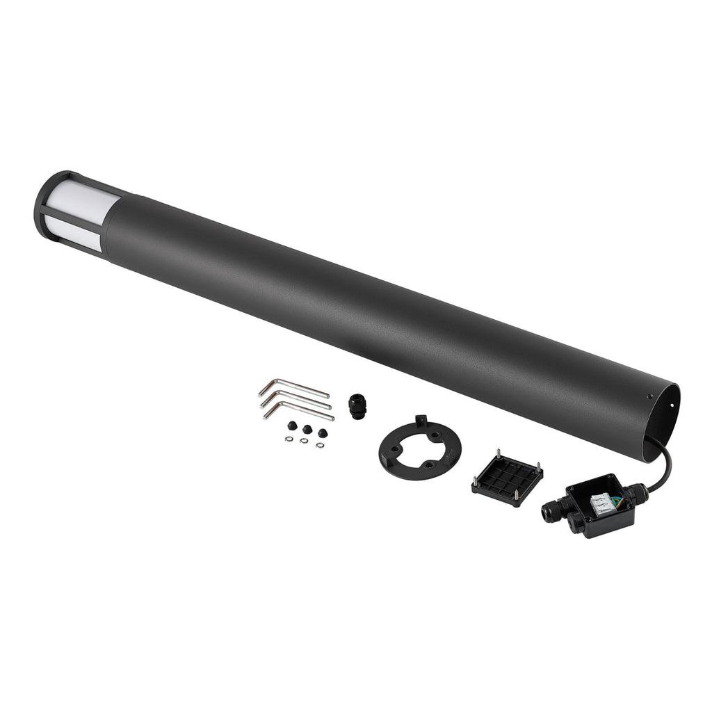 Deko-Light Facado 2 Round opal 1000mm, 1x max 20 W, E27, Dunkelgrau