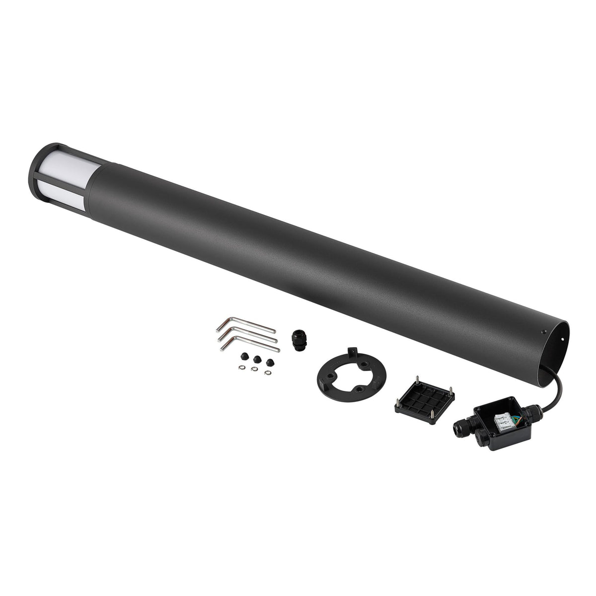 Deko-Light Facado 2 Round opal 1000mm, 1x max 20 W, E27, Dunkelgrau